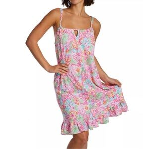 Lauren Ralph Lauren Pink Floral Sleep Night Gown Size S